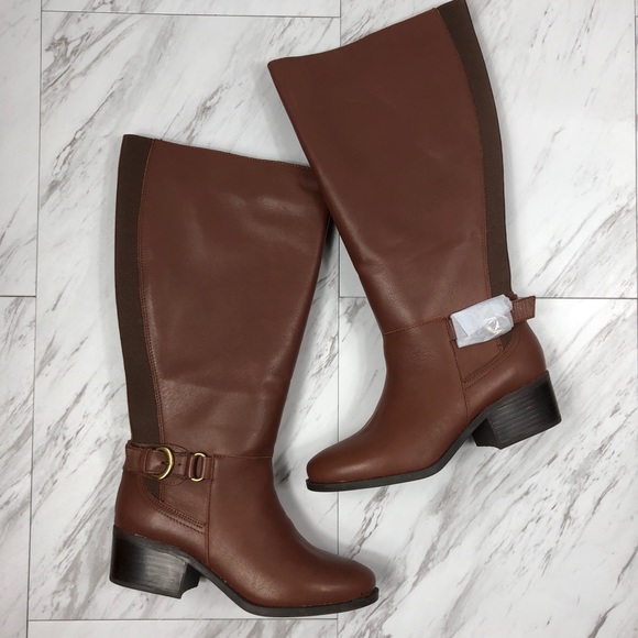 Lane Bryant Shoes - Cognac Wide Calf  Riding Boots / Size 8W
